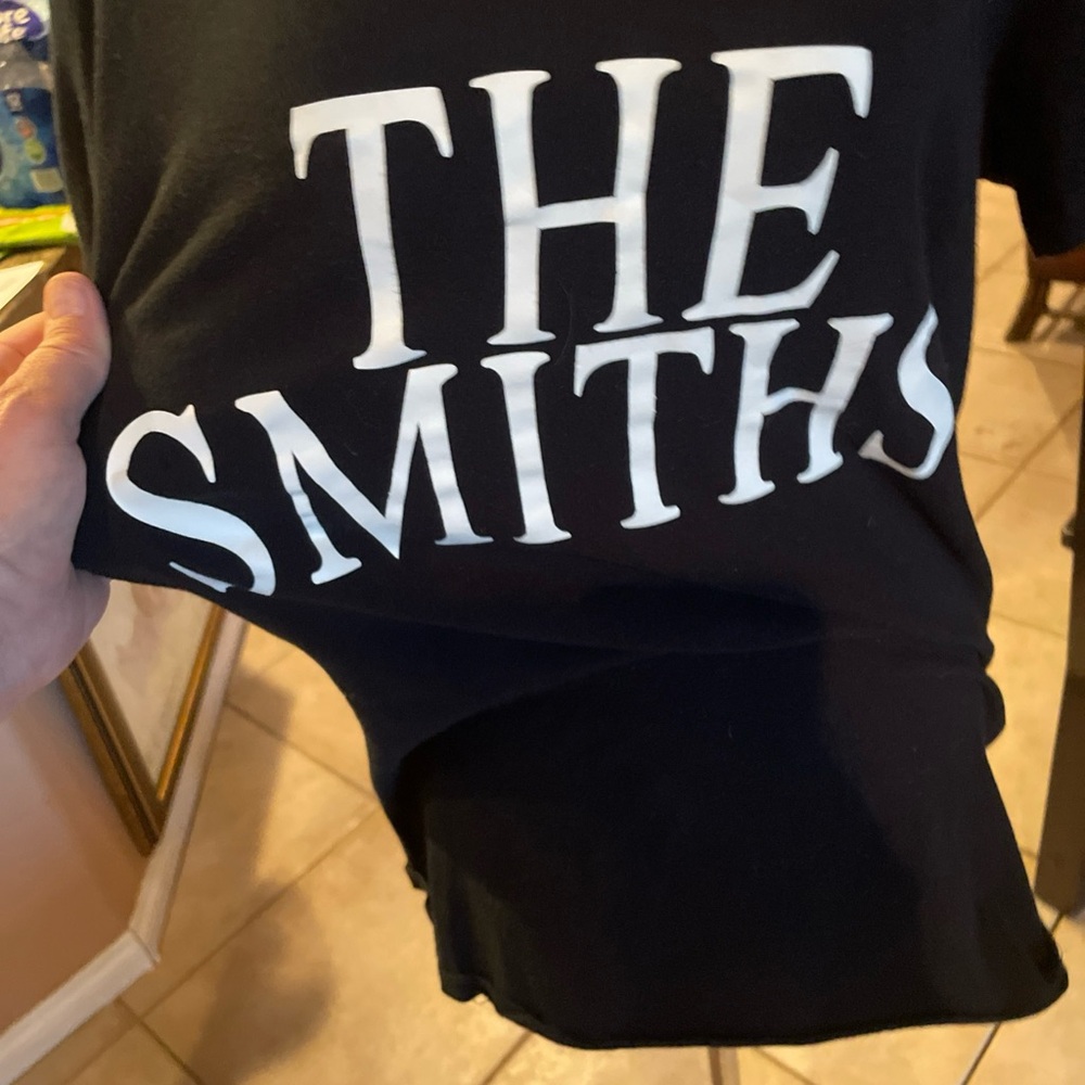Black Graphic T-Shirt with White Print - Picture 2 of 5